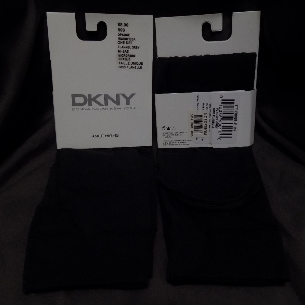 DKNY Knee Highs - Navy Opaque - NEW